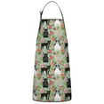 thumbnail image 1 of Cute Bulldog Dog and Flower Florals Apron-Garden Aprons for Women with Pockets-Cotton Linen Waterproof Kitchen Cooking Gardening Aprons Adjustable for Kitchen,Cooking,BBQ and Salon 33x27 Inch, 1 of 7