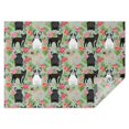 thumbnail image 1 of Cute Bulldog Dog and Flower Florals Rectangle Tablecloth 60"x84",Waterproof Polyester Rectangle Table Cloth, Wipeable Spillproof Polyester Tablecloth for Dining, Camping, Indoor and Outdoor, 1 of 5