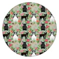 thumbnail image 1 of Cute Bulldog Dog and Flower Florals Round Fitted Tablecloth with Elastic Edge,Dining Table Cover Waterproof,Outdoor Round Tablecloth for Camping,Dining,Indoor and Outdoor, 1 of 7