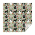 thumbnail image 1 of Cute Bulldog Dog and Flower Florals Square Tablecloth,Waterproof Square Table Cover,Wipeable Spillproof Washable Table Cover for Home Kitchen Party Decor 60"x60"(152x152cm), 1 of 6