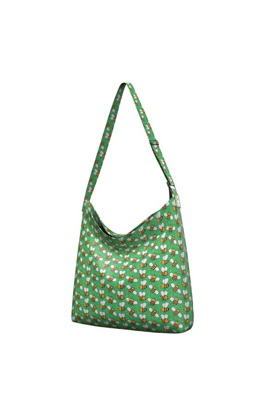 Cute Bumble Bee Pattern Casual Sling Tote Bag | Spacious & Versatile for Daily Use | Perfect Gift for Bee Lovers