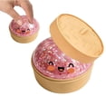 thumbnail image 1 of Cute Bun Squeeze Toy for Stress Relief, Soft TPR Dumpling Fidget for Anxiety, Glittery Sensory Ball for Kids & Adults, Desk Decor & Relaxing Gift, 1 of 9