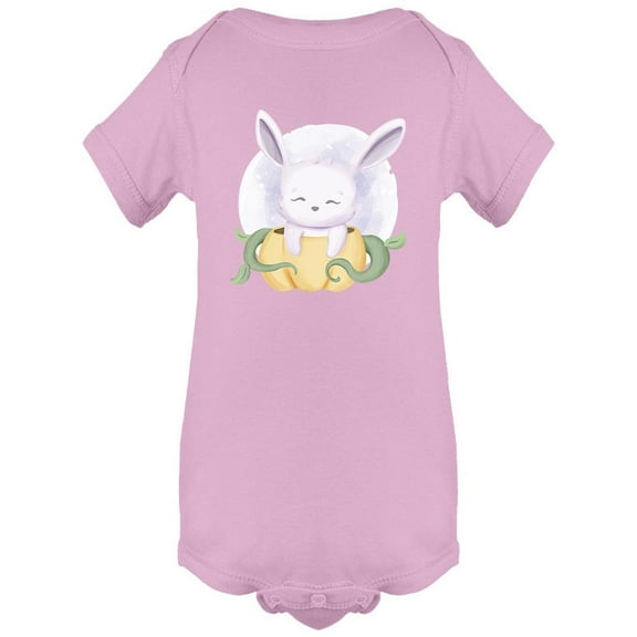 Cute Bunny And Pumpkin  Bodysuit Infant -Image by Shutterstock,  24 Months