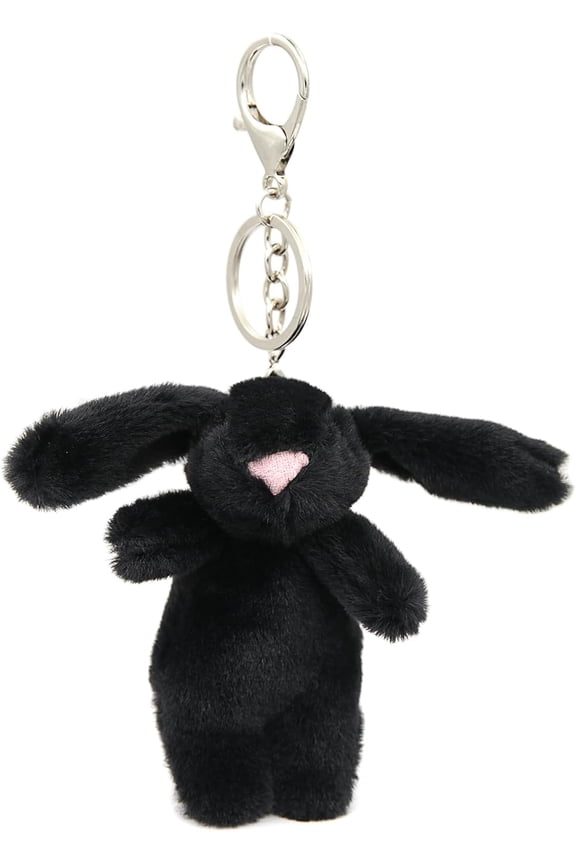 Cute Bunny Bag Charm, Kawaii Bunny Keychain 3.5" Inch Mini Rabbit Purse Charm Decoration for Women Girls