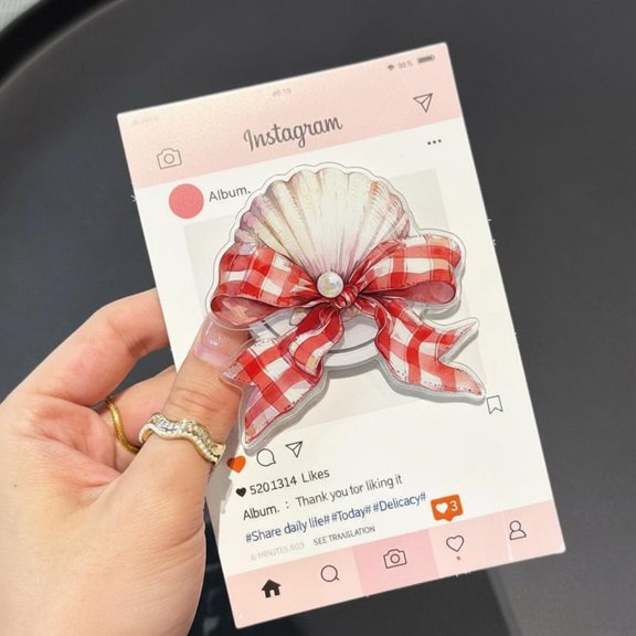 Cute Bunny Cloud & Seashell Bow Bundle, Kawaii Pastel Aesthetic, Coquette Style Clipart, Phone Grip Design