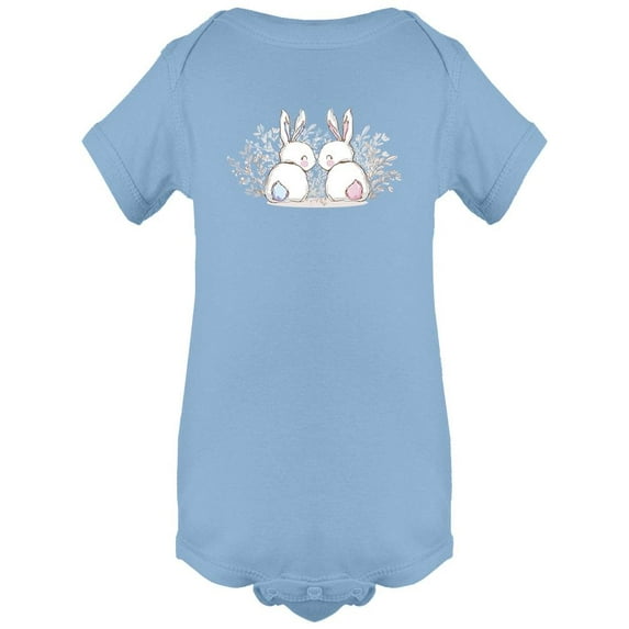 Cute Bunny Couple Bodysuit Infant -Image by Shutterstock, 6 Months