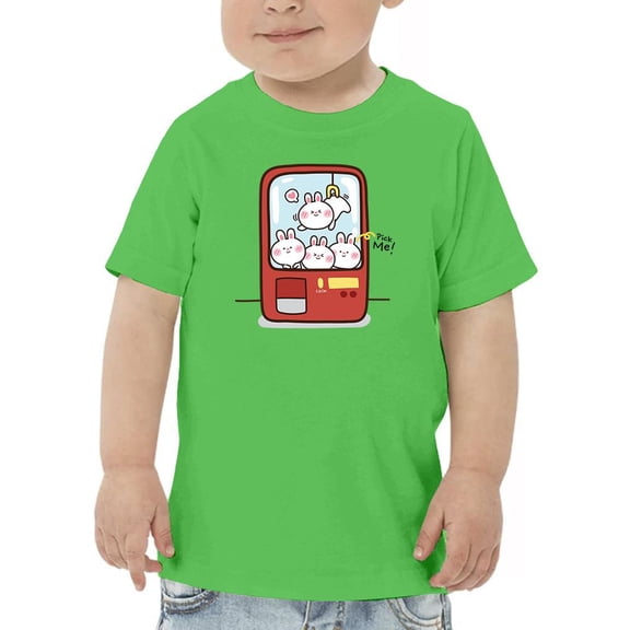 Cute Bunny Crane Game T-Shirt Toddler -Image by Shutterstock,  2 Toddler