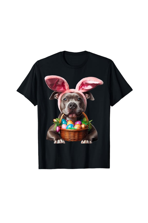Cute Bunny Ear Dog T-Shirt for Easter Celebration, Perfect Gift for Pet Lovers