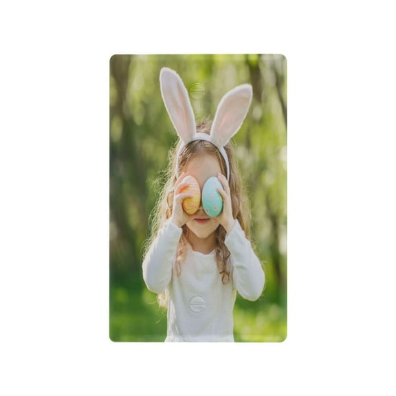 Cute Bunny Ears Light Switch Cover Switch Plate Outlet Cover Plug Cover for Electrical Outlet
