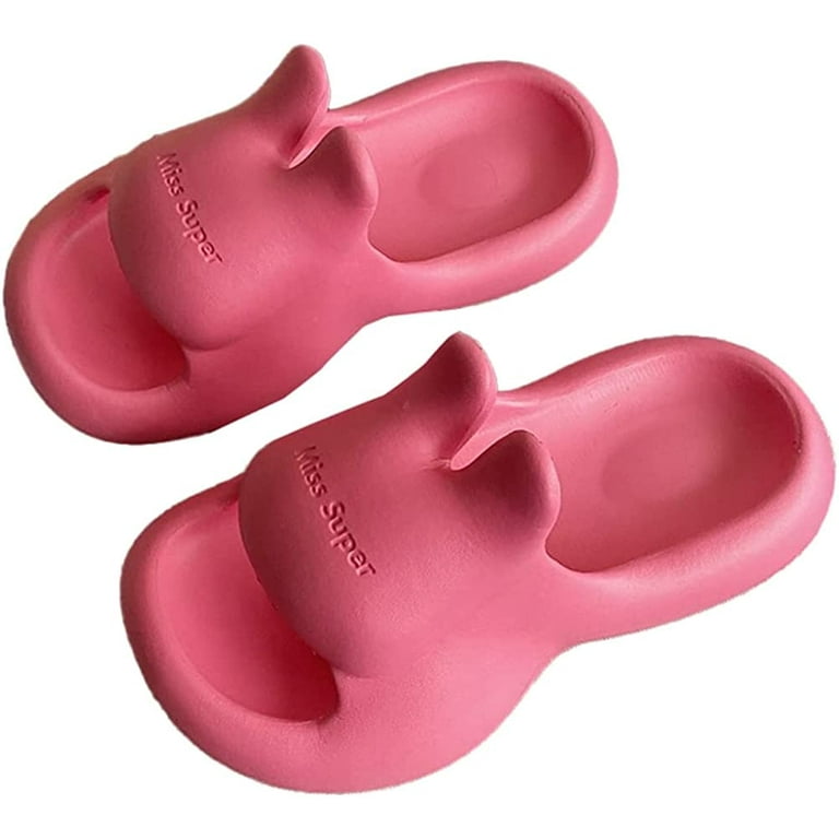 Kawaii Pink Bunny Ears Slippers