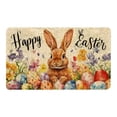 thumbnail image 1 of Cute Bunny Easter Bath Mat,Spring Festival Farmhouse Rabbits Flower Floral Butterfly Country Animal Rugs Non-Slip Bathroom Mat Rug Bath Mats Home Kitchen Door Floor Mat Carpet,24x16Inch, 1 of 7