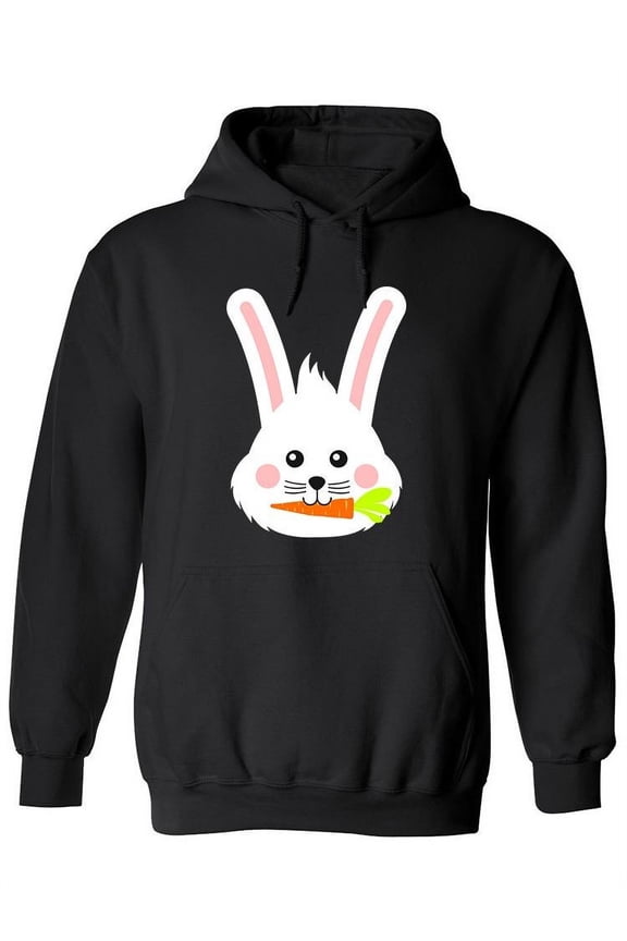 Cute Bunny Face. Hoodie Women -Image by Shutterstock, Female Small