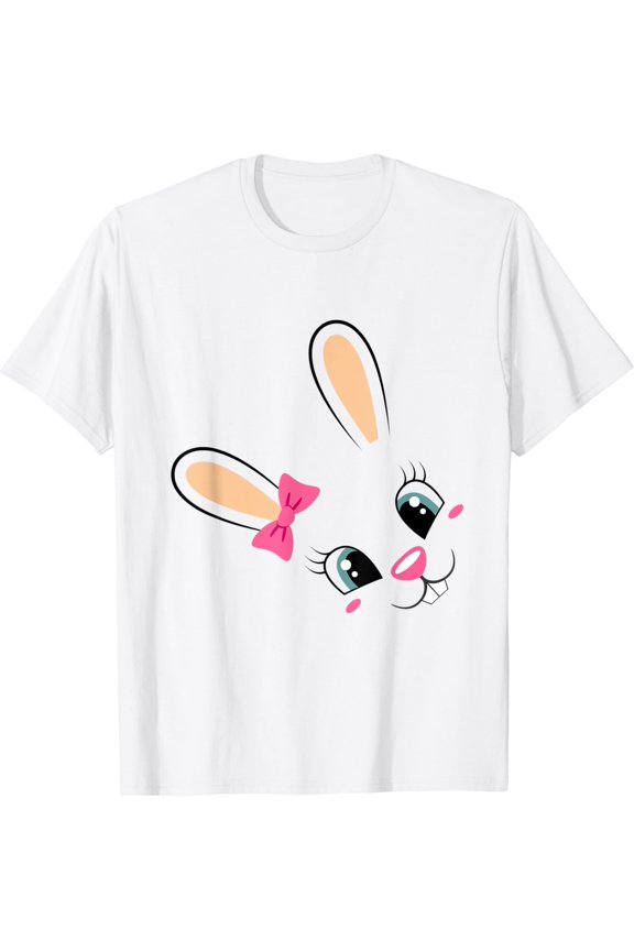 Cute Bunny Face Rabbit Girls Easter T-Shirt