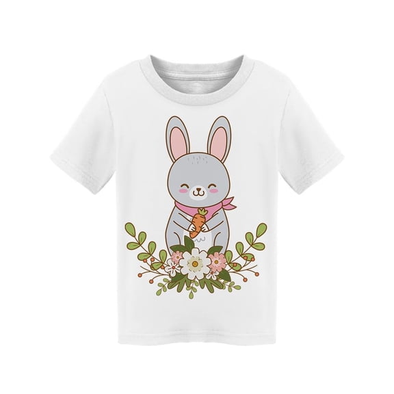Cute Bunny Floral Bouquet T-Shirt Toddler -Image by Shutterstock,  2 Toddler