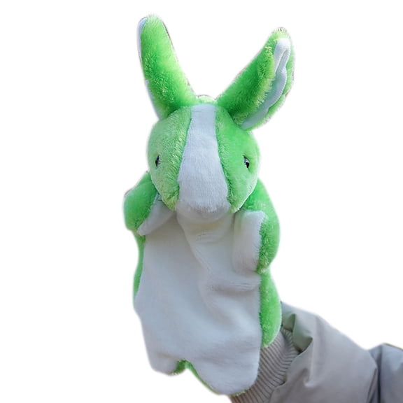 Cute Bunny Glove Hand Puppet, Soft Plush Rabbit Hand Puppet Toy, Storytelling Teaching Prop, Parent-Child Play Gift for Kids Toy for 2 to 4 Year Olds