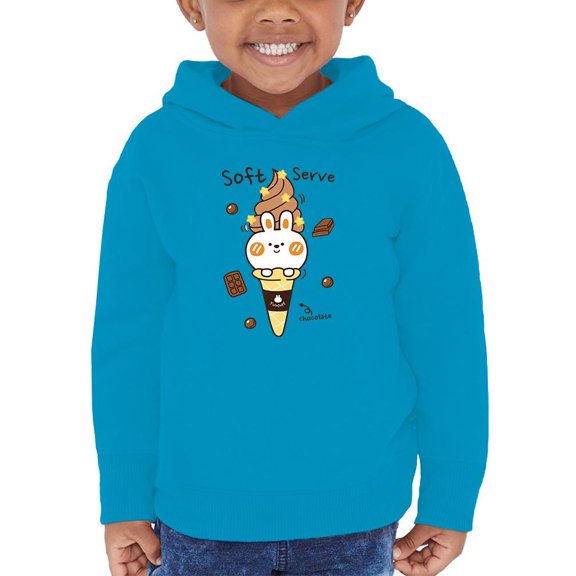 Cute Bunny Ice Cream Hoodie Toddler -Image by Shutterstock,  5 Toddler