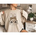 thumbnail image 1 of Cute Bunny Leopard Bandana Sweatshirt, Bunny Sweatshirt, Leopard Bunny Sweatshirt, Easter Bunny Shirt, Easter Sweatshirt, Leopard Sweatshirt, 1 of 3