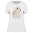 thumbnail image 1 of Cute Bunny Looking Up T-Shirt Women -Image by Shutterstock, Female Large, 1 of 2