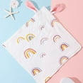 thumbnail image 1 of Cute Bunny Muslin Baby Hand Washcloths, Soft Cotton Bath Face Towel, 4 Layers Extra Absorbent Feeding Burp Cloth for Newborn Infant Multicolor 0-2 Years, 1 of 3