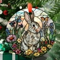 thumbnail image 1 of Cute Bunny Ornament Suncatcher Window Hanging, Gothic Dragon Christmas Ornaments for Fiction Lovers, Dinosaur Room Decor for Nursery New Home Gifts, 2025, Holiday Decoration,, 1 of 5
