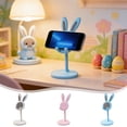 thumbnail image 1 of Cute Bunny Phone Stand Adjustable Desktop Holder, Telescopic Height, Stable Base for Cell Phones and Small Tablets, and Student Desk Accessory, 1 of 6