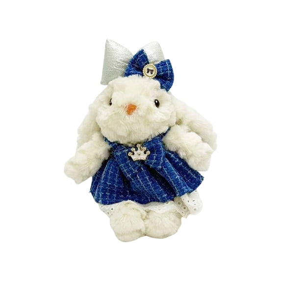 Cute Bunny Plush Bag Charm Backpack Pendant Small Stuffed Animal for Women Girls Gifts Keychain