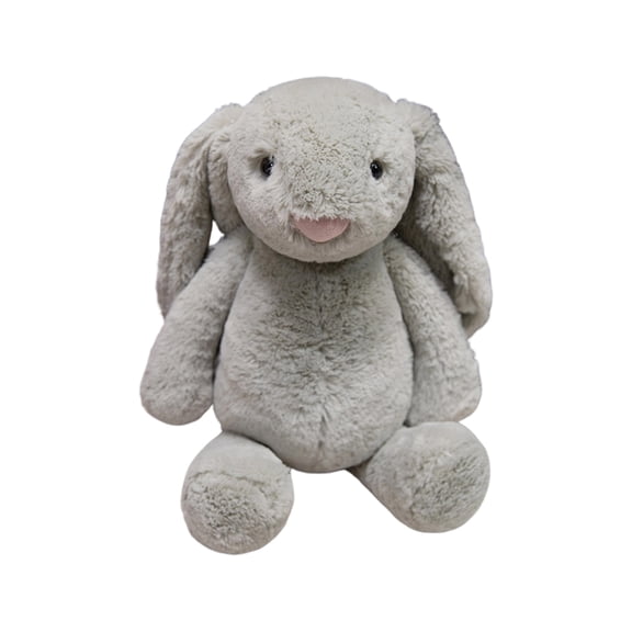 Kiewfjdk Easter Bunny Plush Toys Gray, 12" Soft Plush Bunny Stuffed Animal with Floppy Ears, Easter Decorations & Basket Stuffers, Long Ear Stuffed Rabbit Toys for Kids, Boys, Girls Age 3+
