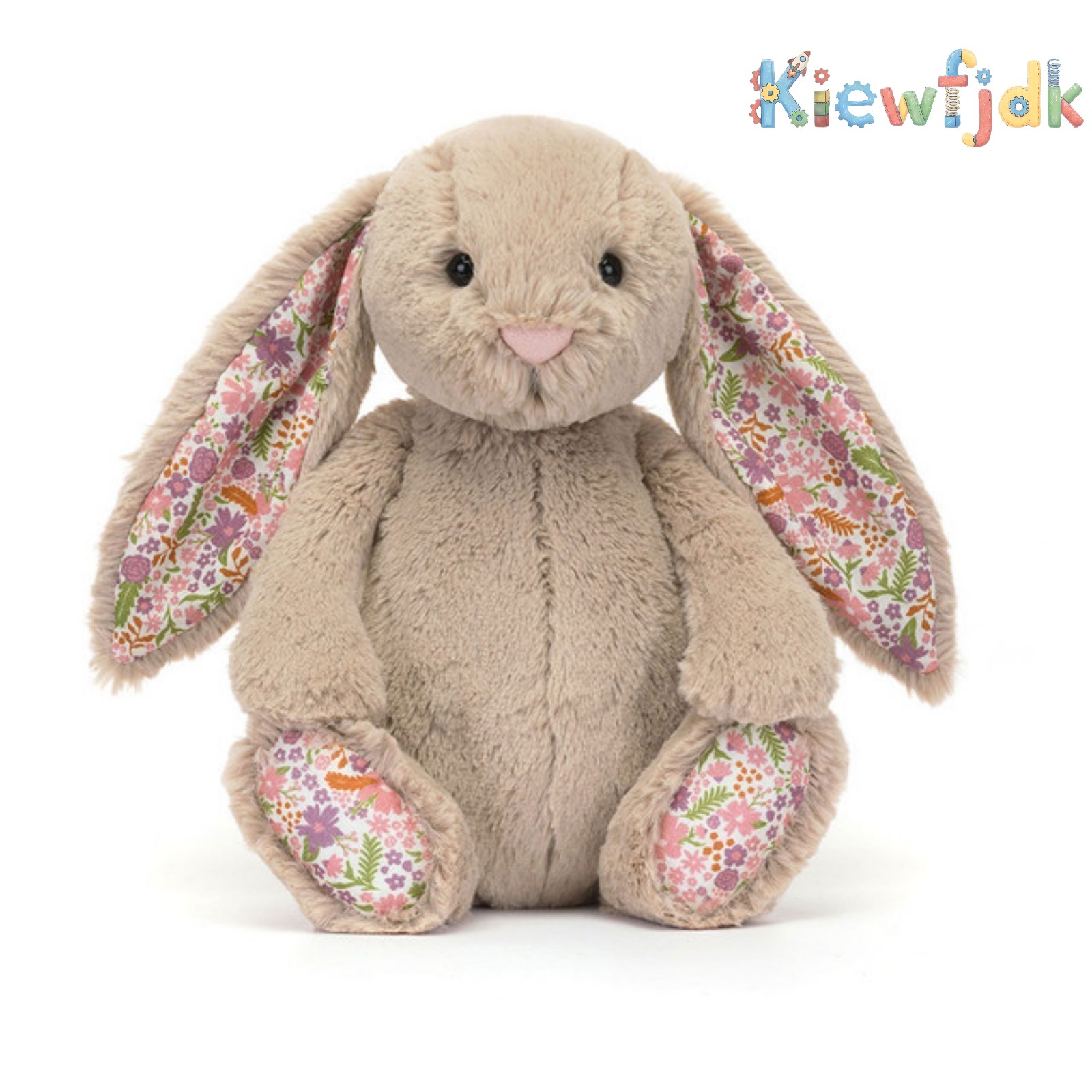 Stuffed Rabbit Long Ears Kiewfjdk Easter Bunny Plush Toys Blossom Beige, 12