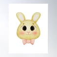 thumbnail image 1 of Cute Bunny Poster Wall Art, Modern Wall Decor, 16x24 UNFRAMED, 1 of 3