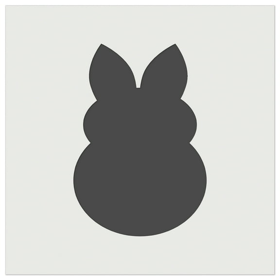 Cute Bunny Rabbit Solid DIY Cookie Wall Craft Stencil - 3.5 Inch