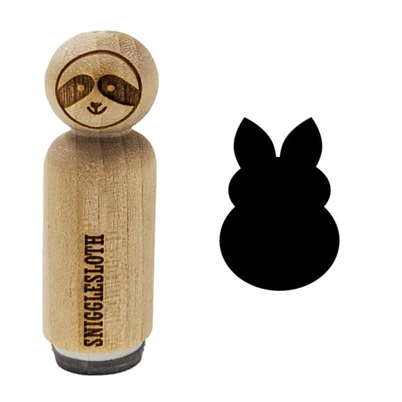 Cute Bunny Rabbit Solid Rubber Stamp for Scrapbooking Crafting Stamping - Mini 1/2 Inch