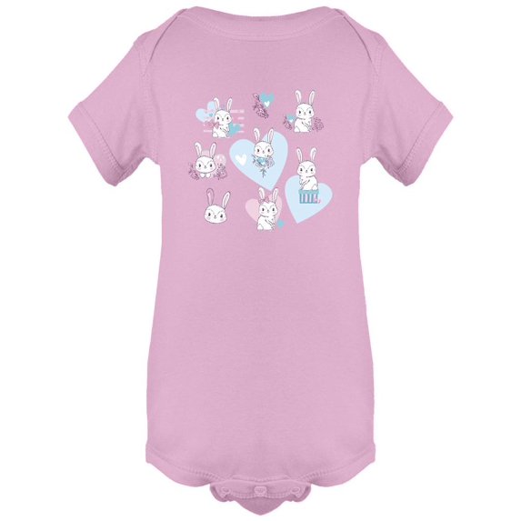 Cute Bunny Set Bodysuit Infant -Image by Shutterstock, Newborn