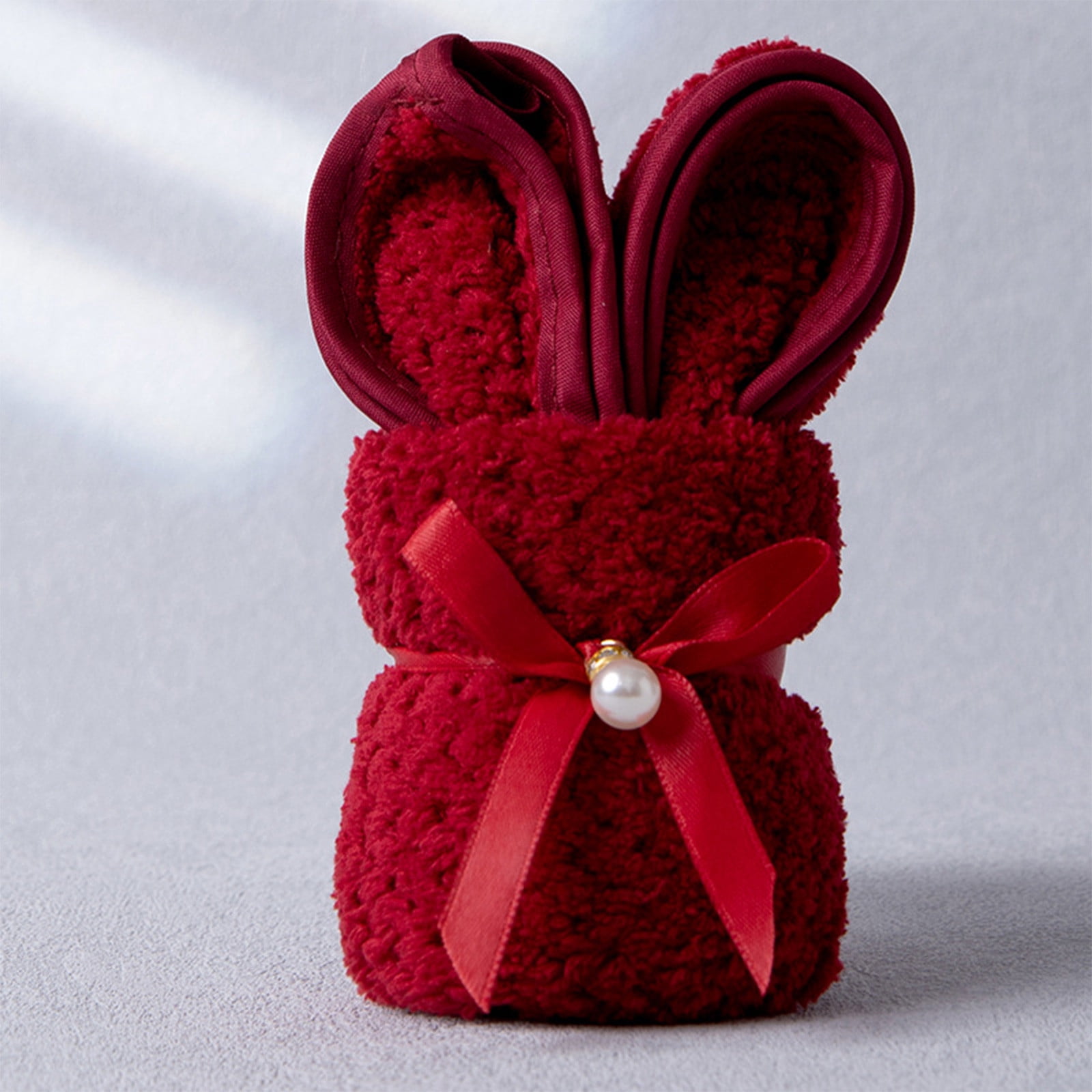 Cute Bunny-Shaped Hand Towel, 30x40cm Soft Absorbent Microfiber ...
