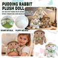 thumbnail image 1 of Cute Bunny Stuffed Animal - Bunny Plush Toy with Hat, Easter Decorations Gift - Soft Animal Doll, Cloth Doll for Birthdays & Holiday Gifts, Comfort Toy Brown L, 12.6", 1 of 7