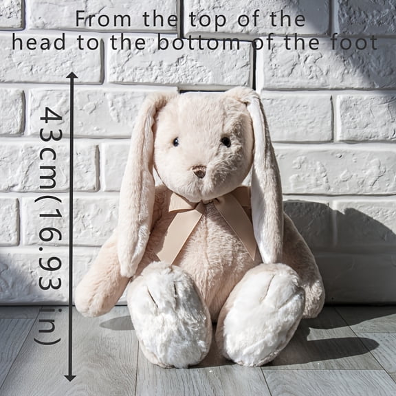 Cute Bunny Stuffed Animal Rabbit Plush Toy, Easter Basket Essential Soft Plush Toys for Baby Kids Girls Women, Ideal Birthday Gift