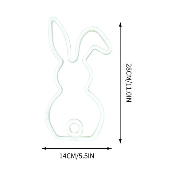 Cute Bunny Tail Neon Night Light for Easter, Fun LED Nightlight for Kids’ Room, Easter-Themed Decorative Light, Ideal for and Party Decor