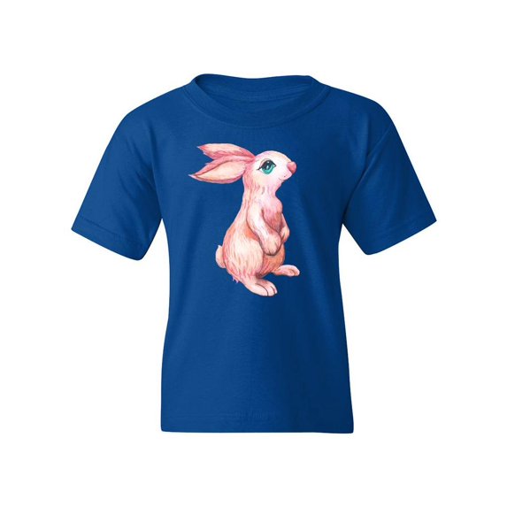 Cute Bunny Watercolor Style T-Shirt Juniors -Image by Shutterstock,  Small