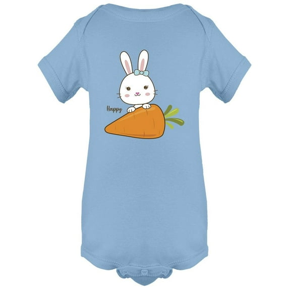 Cute Bunny With A Carrot Bodysuit Infant -Image by Shutterstock, 24 Months