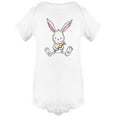 thumbnail image 1 of Cute Bunny With Carrot Bodysuit Infant -Image by Shutterstock,  24 Months, 1 of 4