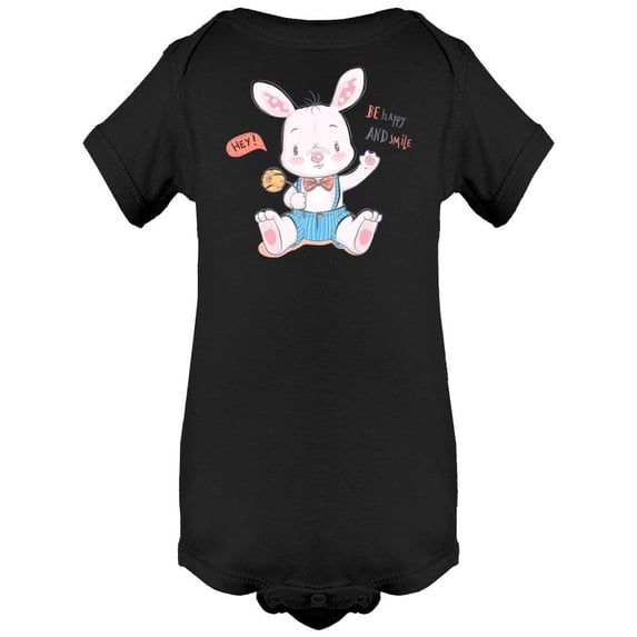 Cute Bunny With Flower Bodysuit Infant -Image by Shutterstock, Newborn