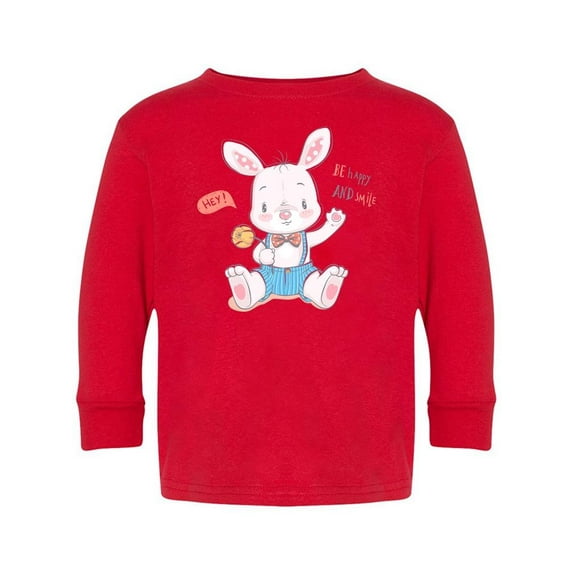Cute Bunny With Flower Long Sleeve Toddler -Image by Shutterstock, 2 Toddler