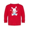 thumbnail image 1 of Cute Bunny With Flower Long Sleeve Toddler -Image by Shutterstock,  5 Toddler, 1 of 4