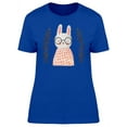thumbnail image 1 of Cute Bunny With Smart Glasses T-Shirt Women -Image by Shutterstock, Female Small, 1 of 2