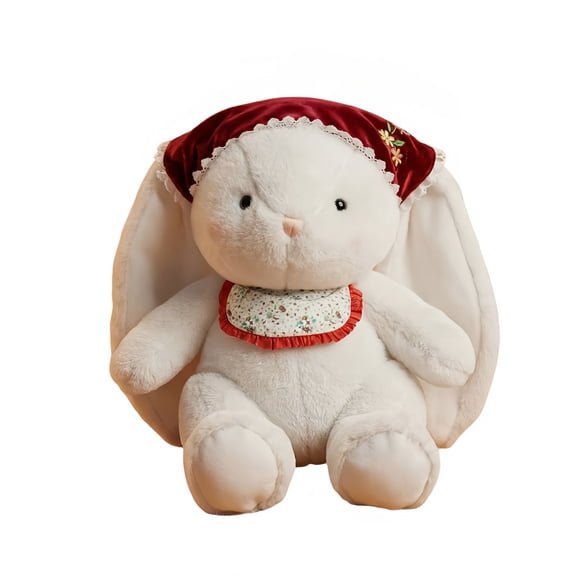 Cute Bunny with Oversized Ears Soothing Soft Companion | High-Density Realistic Plush Ideal for Home Decor & Heartfelt Gifting