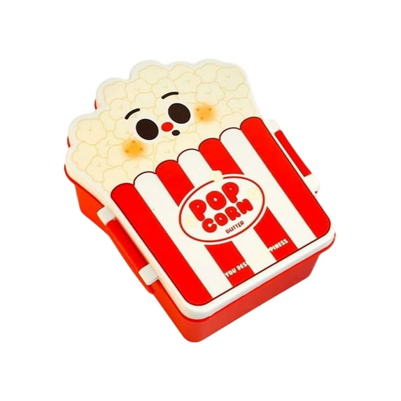 Cute Burger And Fries Shaped Lunch Box, Food-Safe Sealed Food Container, Leak-Proof Freshness Keeper for Fruit Salad Sandwich, Practical Office Picnic Meal Prep Storage Box, D, 1pc