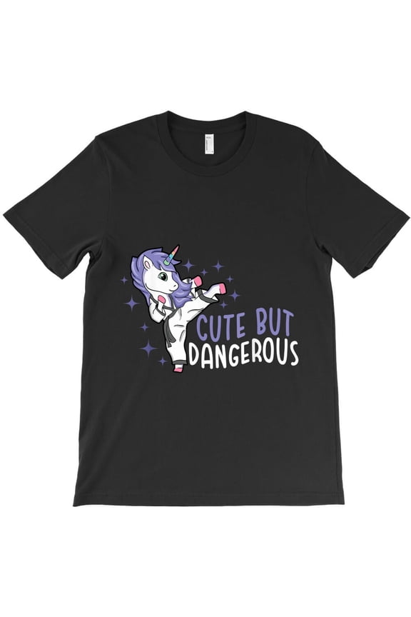 Cute But Dangerous Funny Karate Taekwondo Unicorn Karate Girl - New Arrival H30263 Unisex T-Shirt, Up to 5XL Available
