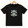 thumbnail image 1 of Cute But Feral Boys Graphic Tee, Summer Vacation Raccoon 100% Cotton Kids Short Sleeve T-Shirt, 1 of 5