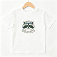 thumbnail image 1 of Cute But Feral Boys Graphic Tee, Summer Vacation Raccoon 100% Cotton Kids Short Sleeve T-Shirt, 1 of 5