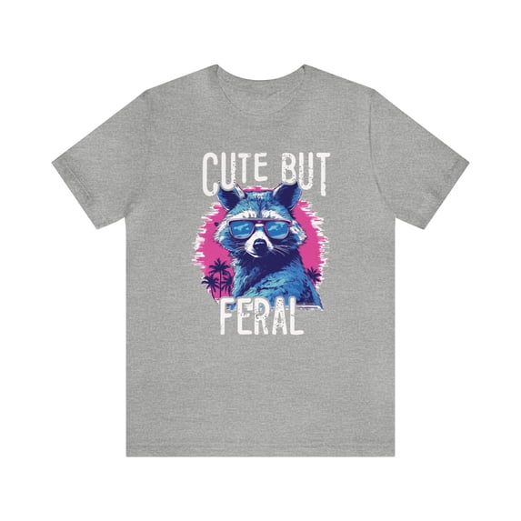 Cute But Feral Raccoon Unisex Animal Shirt