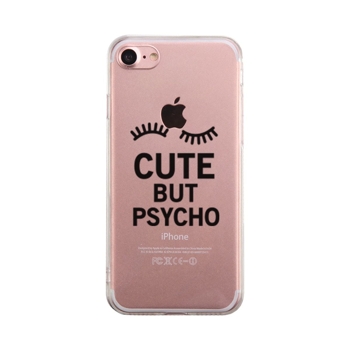 Cute But Psycho Funny Phone Case Cute Clear Phonecase - Walmart.com